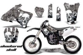 Dirt Bike Graphics Kit Decal Wrap For Yamaha YZ 250F/400F/426F 1998-2002 CHECKERED CHROME SILVER-atv motorcycle utv parts accessories gear helmets jackets gloves pantsAll Terrain Depot