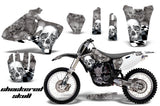 Dirt Bike Graphics Kit Decal Wrap For Yamaha YZ 250F/400F/426F 1998-2002 CHECKERED CHROME SILVER