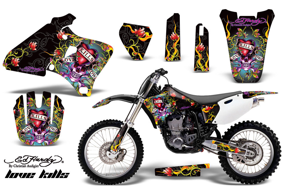 Dirt Bike Graphics Kit Decal Wrap For Yamaha YZ 250F/400F/426F 1998-2002 EDHLK BLACK-atv motorcycle utv parts accessories gear helmets jackets gloves pantsAll Terrain Depot