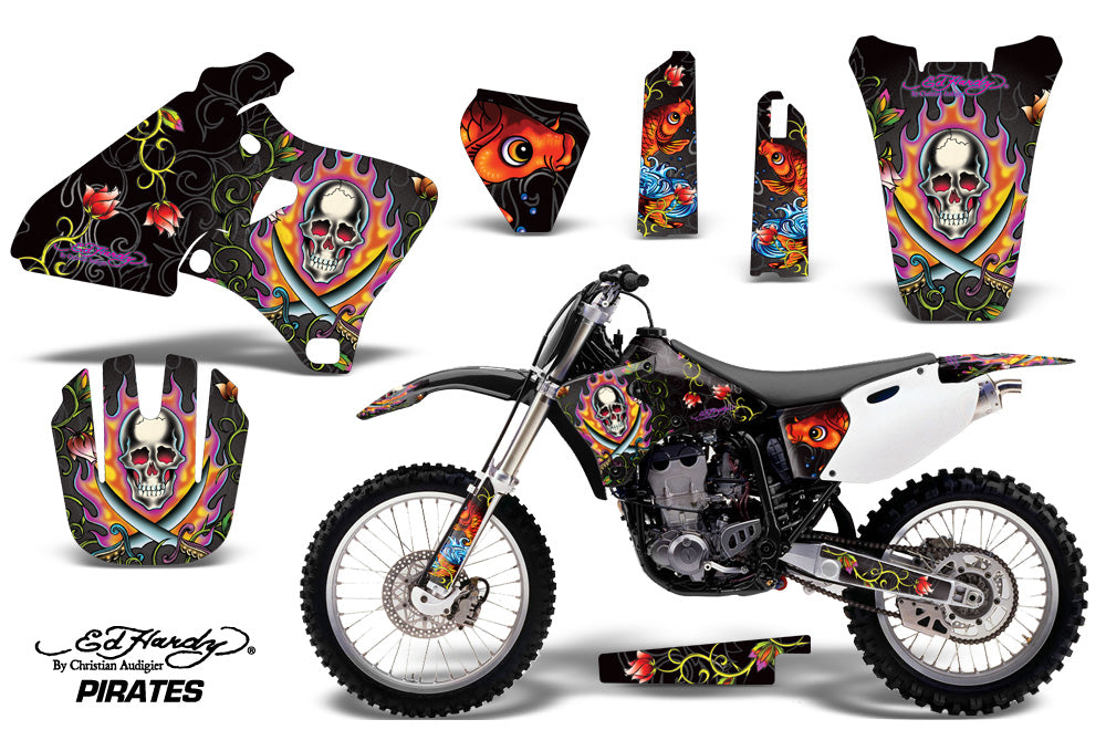Dirt Bike Graphics Kit Decal Wrap For Yamaha YZ 250F/400F/426F 1998-2002 EDHP BLACK-atv motorcycle utv parts accessories gear helmets jackets gloves pantsAll Terrain Depot