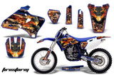 Dirt Bike Graphics Kit Decal Wrap For Yamaha YZ 250F/400F/426F 1998-2002 FIRESTORM BLUE