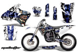 Dirt Bike Graphics Kit Decal Wrap For Yamaha YZ 250F/400F/426F 1998-2002 HATTER WHITE BLUE