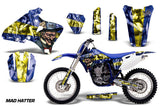 Dirt Bike Graphics Kit Decal Wrap For Yamaha YZ 250F/400F/426F 1998-2002 HATTER YELLOW BLUE