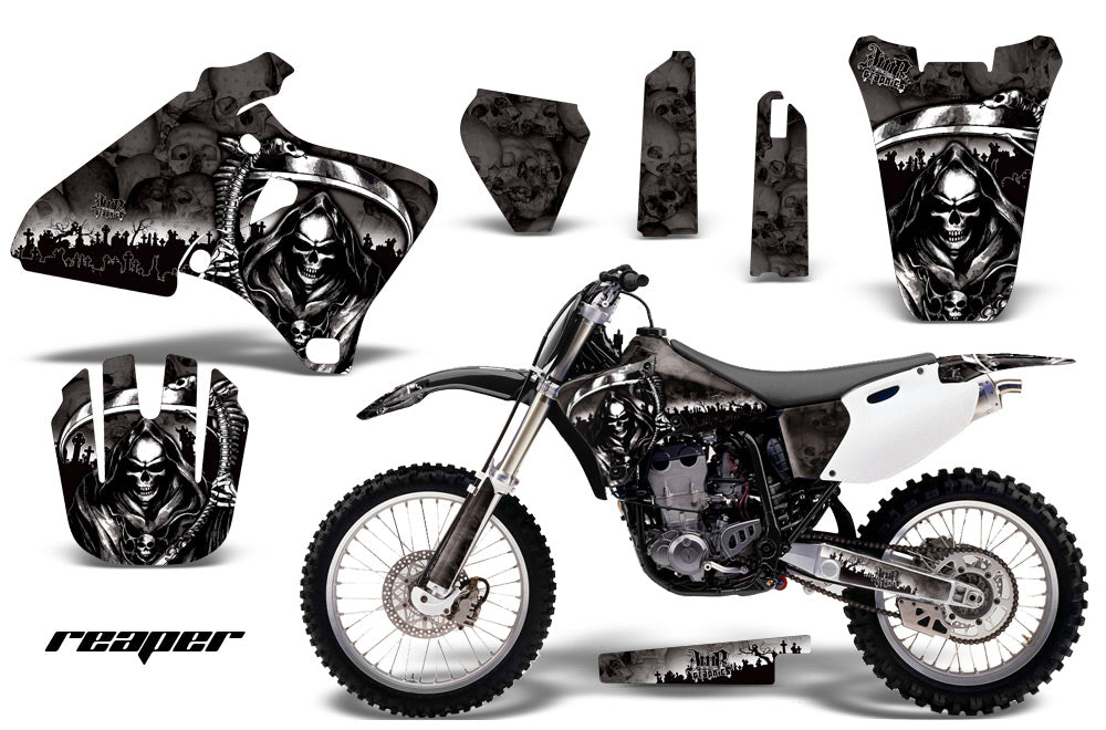 Dirt Bike Graphics Kit Decal Wrap For Yamaha YZ 250F/400F/426F 1998-2002 REAPER BLACK-atv motorcycle utv parts accessories gear helmets jackets gloves pantsAll Terrain Depot