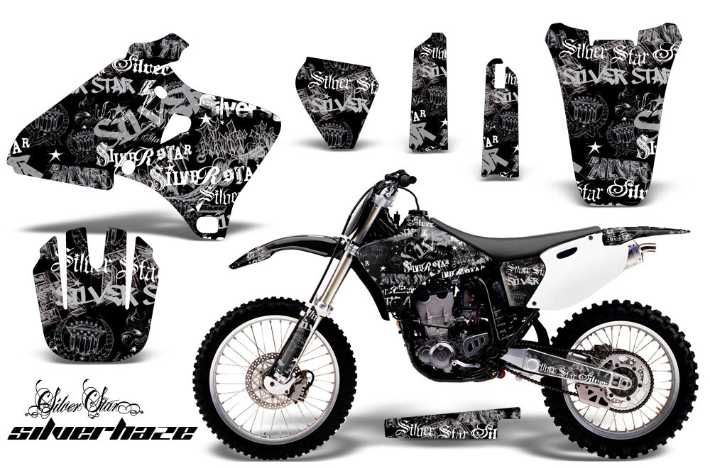Dirt Bike Graphics Kit Decal Wrap For Yamaha YZ 250F/400F/426F 1998-2002 SSSH SILVER BLACK-atv motorcycle utv parts accessories gear helmets jackets gloves pantsAll Terrain Depot