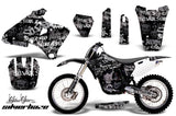 Dirt Bike Graphics Kit Decal Wrap For Yamaha YZ 250F/400F/426F 1998-2002 SSSH SILVER BLACK