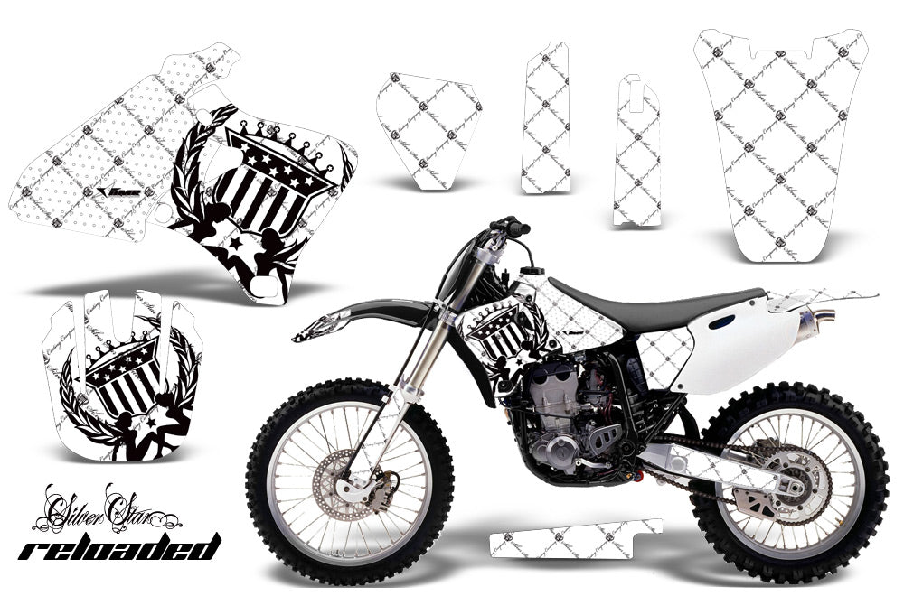 Dirt Bike Graphics Kit Decal Wrap For Yamaha YZ 250F/400F/426F 1998-2002 RELOADED BLACK WHITE-atv motorcycle utv parts accessories gear helmets jackets gloves pantsAll Terrain Depot