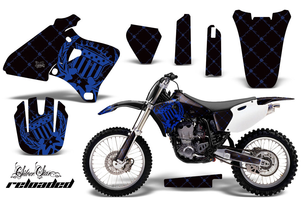 Dirt Bike Graphics Kit Decal Wrap For Yamaha YZ 250F/400F/426F 1998-2002 RELOADED BLUE BLACK-atv motorcycle utv parts accessories gear helmets jackets gloves pantsAll Terrain Depot