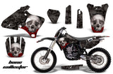 Graphics Kit Decal Wrap + # Plates For Yamaha YZ 250F/400F/426F 1998-2002 BONES BLACK