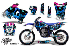 Graphics Kit Decal Wrap + # Plates For Yamaha YZ 250F/400F/426F 1998-2002 FRENZY BLUE-atv motorcycle utv parts accessories gear helmets jackets gloves pantsAll Terrain Depot