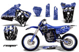 Graphics Kit Decal Wrap + # Plates For Yamaha YZ 250F/400F/426F 1998-2002 REAPER BLUE