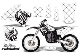 Graphics Kit Decal Wrap + # Plates For Yamaha YZ 250F/400F/426F 1998-2002 RELOADED BLACK WHITE-atv motorcycle utv parts accessories gear helmets jackets gloves pantsAll Terrain Depot