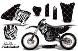 Graphics Kit Decal Wrap + # Plates For Yamaha YZ 250F/400F/426F 1998-2002 RELOADED WHITE BLACK