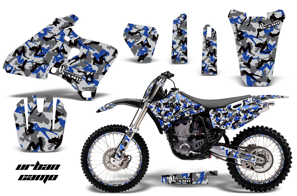 Graphics Kit Decal Wrap + # Plates For Yamaha YZ 250F/400F/426F 1998-2002 URBAN CAMO BLUE-atv motorcycle utv parts accessories gear helmets jackets gloves pantsAll Terrain Depot