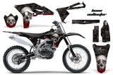 Dirt Bike Graphics Kit Decal Sticker Wrap For Yamaha YZ250F 2010-2013 BONES BLACK