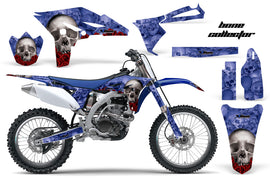 Dirt Bike Graphics Kit Decal Sticker Wrap For Yamaha YZ250F 2010-2013 BONES BLUE-atv motorcycle utv parts accessories gear helmets jackets gloves pantsAll Terrain Depot