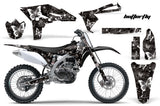Dirt Bike Graphics Kit Decal Sticker Wrap For Yamaha YZ250F 2010-2013 BUTTERFLIES WHITE BLACK