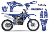 Dirt Bike Graphics Kit Decal Sticker Wrap For Yamaha YZ250F 2010-2013 BUTTERFLIES WHITE BLUE