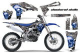 Dirt Bike Graphics Kit Decal Sticker Wrap For Yamaha YZ250F 2010-2013 CHECKERED BLUE