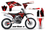 Dirt Bike Graphics Kit Decal Sticker Wrap For Yamaha YZ250F 2010-2013 CARBONX RED