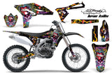 Dirt Bike Graphics Kit Decal Sticker Wrap For Yamaha YZ250F 2010-2013 EDHLK BLACK