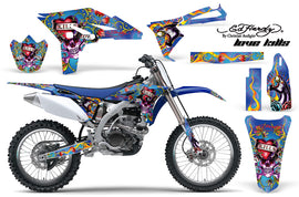 Dirt Bike Graphics Kit Decal Sticker Wrap For Yamaha YZ250F 2010-2013 EDHLK BLUE-atv motorcycle utv parts accessories gear helmets jackets gloves pantsAll Terrain Depot