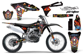 Dirt Bike Graphics Kit Decal Sticker Wrap For Yamaha YZ250F 2010-2013 EDHP BLACK-atv motorcycle utv parts accessories gear helmets jackets gloves pantsAll Terrain Depot