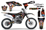 Dirt Bike Graphics Kit Decal Sticker Wrap For Yamaha YZ250F 2010-2013 EDHP BLACK
