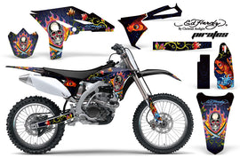 Dirt Bike Graphics Kit Decal Sticker Wrap For Yamaha YZ250F 2010-2013 EDHP BLUE-atv motorcycle utv parts accessories gear helmets jackets gloves pantsAll Terrain Depot