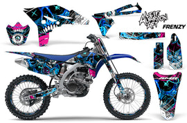Graphics Kit Decal Sticker Wrap + # Plates For Yamaha YZ250F 2010-2013 FRENZY BLUE-atv motorcycle utv parts accessories gear helmets jackets gloves pantsAll Terrain Depot