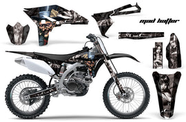 Dirt Bike Graphics Kit Decal Sticker Wrap For Yamaha YZ250F 2010-2013 HATTER SILVER BLACK-atv motorcycle utv parts accessories gear helmets jackets gloves pantsAll Terrain Depot