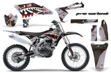 Dirt Bike Graphics Kit Decal Sticker Wrap For Yamaha YZ250F 2010-2013 WARHAWK BLACK
