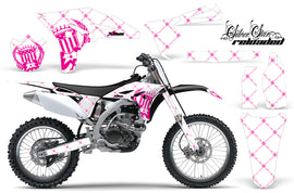 Dirt Bike Graphics Kit Decal Sticker Wrap For Yamaha YZ250F 2010-2013 RELOADED PINK WHITE-atv motorcycle utv parts accessories gear helmets jackets gloves pantsAll Terrain Depot