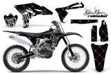 Dirt Bike Graphics Kit Decal Sticker Wrap For Yamaha YZ250F 2010-2013 RELOADED SILVER BLACK