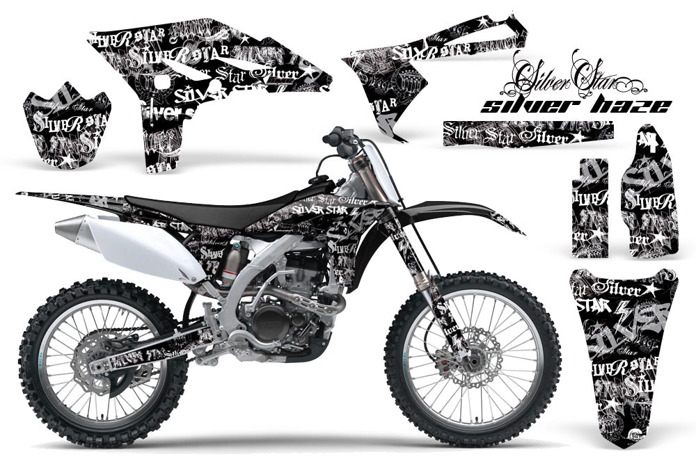 Dirt Bike Graphics Kit Decal Sticker Wrap For Yamaha YZ250F 2010-2013 SSSH WHITE BLACK-atv motorcycle utv parts accessories gear helmets jackets gloves pantsAll Terrain Depot