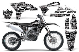 Dirt Bike Graphics Kit Decal Sticker Wrap For Yamaha YZ250F 2010-2013 SSSH WHITE BLACK-atv motorcycle utv parts accessories gear helmets jackets gloves pantsAll Terrain Depot