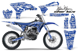 Dirt Bike Graphics Kit Decal Sticker Wrap For Yamaha YZ250F 2010-2013 SSSH WHITE BLUE-atv motorcycle utv parts accessories gear helmets jackets gloves pantsAll Terrain Depot