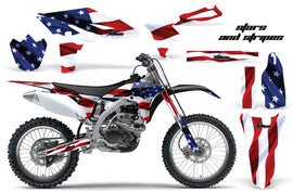 Dirt Bike Graphics Kit Decal Sticker Wrap For Yamaha YZ250F 2010-2013 USA FLAG-atv motorcycle utv parts accessories gear helmets jackets gloves pantsAll Terrain Depot