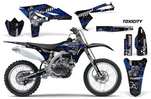 Load image into Gallery viewer, Dirt Bike Graphics Kit Decal Sticker Wrap For Yamaha YZ250F 2010-2013 TOXIC BLUE BLACK-atv motorcycle utv parts accessories gear helmets jackets gloves pantsAll Terrain Depot