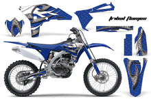 Load image into Gallery viewer, Dirt Bike Graphics Kit Decal Sticker Wrap For Yamaha YZ250F 2010-2013 TRIBAL WHITE BLUE-atv motorcycle utv parts accessories gear helmets jackets gloves pantsAll Terrain Depot