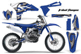 Dirt Bike Graphics Kit Decal Sticker Wrap For Yamaha YZ250F 2010-2013 TRIBAL WHITE BLUE