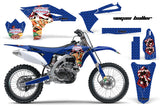 Dirt Bike Graphics Kit Decal Sticker Wrap For Yamaha YZ250F 2010-2013 VEGAS BLUE
