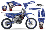 Graphics Kit Decal Sticker Wrap + # Plates For Yamaha YZ250F 2010-2013 BONES BLUE