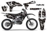 Graphics Kit Decal Sticker Wrap + # Plates For Yamaha YZ250F 2010-2013 BUTTERFLIES WHITE BLACK