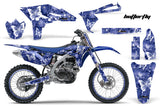 Graphics Kit Decal Sticker Wrap + # Plates For Yamaha YZ250F 2010-2013 BUTTERFLIES WHITE BLUE