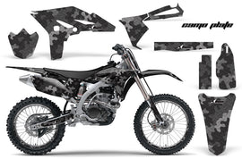 Graphics Kit Decal Sticker Wrap + # Plates For Yamaha YZ250F 2010-2013 CAMOPLATE BLACK-atv motorcycle utv parts accessories gear helmets jackets gloves pantsAll Terrain Depot