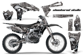Graphics Kit Decal Sticker Wrap + # Plates For Yamaha YZ250F 2010-2013 CHECKERED BLACK-atv motorcycle utv parts accessories gear helmets jackets gloves pantsAll Terrain Depot