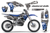 Graphics Kit Decal Sticker Wrap + # Plates For Yamaha YZ250F 2010-2013 CHECKERED BLUE
