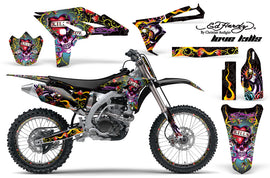 Graphics Kit Decal Sticker Wrap + # Plates For Yamaha YZ250F 2010-2013 EDHLK BLACK-atv motorcycle utv parts accessories gear helmets jackets gloves pantsAll Terrain Depot