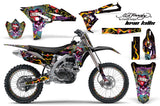 Graphics Kit Decal Sticker Wrap + # Plates For Yamaha YZ250F 2010-2013 EDHLK BLACK